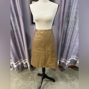 Vintage Venezia Metallic Leather Skirt